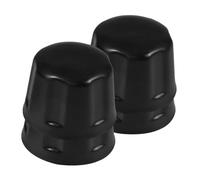 HOLIDYOYO Caoutchouc Cache-écrous de Moyeu 4 Pièces Quad Noir | Protection Étanche, pour Jantes de Camion et Moyeux, Usage Extérieur et Neige, Réduit la Rouille