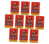 HOLIDYOYO Carte Amulette Chinoise Feng Shui Taisui 10 Pièces Talismen 2025 pour La Chance La Richesse Le Succès Et La Protection
