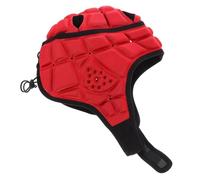 HOLIDYOYO Casque de Rugby Souple pour Garçon et Filles Taille M Protection Eva Anti-Collision pour Sports comme Football, Roller et Ski, Rouge Sécurisé et Confortable