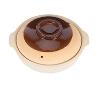 HOLIDYOYO Casserole Céramique Vintage Avec Couvercle Pour Cuisson De Soupes Et Porridge Pot Terre Cuite Pour Plats à Emporter Et Compatible Avec -