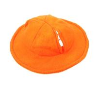 HOLIDYOYO Chapeau Orange pour Animaux de Compagnie Mini Chapeau en Feutre pour Accessoire de Décoration pour et Séances Photo pour Hamsters et Souris 1 Pièce