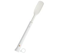 HOLIDYOYO Chausse-pieds Rétractable à Long Manche en Plastique Blanc | Poignée Ergonomique, Bords Lisses et Usage Mobile, Aide Pratique pour Seniors et Femmes Enceintes