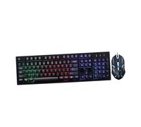 HOLIDYOYO Clavier Souris PC Filaire Kit Mécanique Rétroéclairé Confort pour Gaming