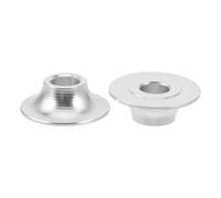 HOLIDYOYO Clip de Fixation de Roulette en Alliage D'aluminium 8 Mm Diamètre, Dispositif de Maintien du Positionnement pour Fauteuil Roulant, 1 Paire, Couleur Argenté, Accessoire
