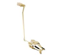 HOLIDYOYO Clip de Lyre en Métal Doré avec Prise Sécurisée pour Saxophone Alto et Trombone, Support de Partition Portable pour Musiciens de Fanfare en Concerts et Marches