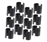HOLIDYOYO Clips d'Étagère en Plastique Aps 25Mm 60 Pièces Verrouillage pour Étagères Métalliques Accessoire de Fixation Pratique pour Tubes de 25Mm pour Montages en Bricolage