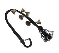 HOLIDYOYO Clochette de Dressage pour Chiens, Sonnette pour Chiot en Métal, Corde Tressée Noire, Installation Facile, Apprentissage de la Propreté, pour Sorties en Extérieur