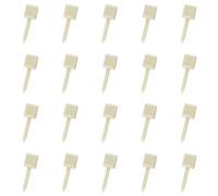 HOLIDYOYO Clous de Tir à l'arc en Nylon 6,5 Cm Couleur Crème 20 Pcs, Accessoires de Fixation Papier Cible, Épingles Légères et Stables pour Tir à l'arc en Extérieur