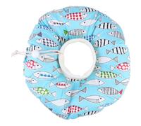 HOLIDYOYO Collier Anti-Morsure Léger pour Animaux de Compagnie Taille L Motif Poisson pour Chats et Chiens Protection Post-Opératoire