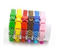 HOLIDYOYO Collier pour Chiot et Chaton avec Clochette et Ajustable Design à Vert Confortable