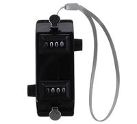 HOLIDYOYO Compteur Mécanique Double à 4 Chiffres Noir Compteur Manuel Double Face Portable pour Suivi des Scores de Baseball et Golf Clicker Léger et Compact pour Activités Sportives