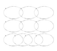 HOLIDYOYO Cordes Acier E1 10pcs en Acier Inoxydable Argent pour Guitare Folk et Électro-Acoustique, Stylées et Durables, Adaptées aux Débutants pour Concerts et Répétitions
