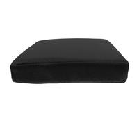 HOLIDYOYO Coussin de Banc D'intérieur Carré 25x25 Noir en Lin et Mousse | Coussin 25x25, Portable et Réutilisable, Design Polyvalent, Confort pour Tabouret Carré et Chaise la Cuisine