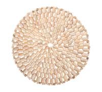 HOLIDYOYO Dessous de Verre de Plage Forme de Coquillage Support de Pot Chaud de 20 Cm Tapis de Tasse Nautique pour Décoration Murale à Suspendre pour Cuisine Salon