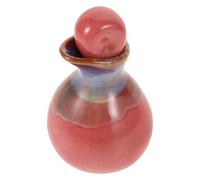 HOLIDYOYO Diffuseur Huiles Essentielles en Céramique Rose, Flacon Distributeur 30 Ml pour Spa et Salon de Beauté, Pot Roll-on Multifonctionnel pour Aromathérapie et Massage Relaxant
