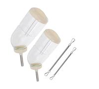 HOLIDYOYO Distributeur d'eau Anti-Fuite pour Animaux de Compagnie Lot de 2 Bouteilles pour Chinchillas et Hamsters Récipients en Plastique Faciles à Installer