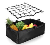 HOLIDYOYO Doublure de Panier de Vélo en Tissu Oxford Épais avec Filet Élastique Grosse Capacité Protection Renforcée Compatible Paniers Arrière pour Vélos Adultes Polyvalents pour Rangement