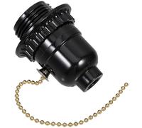 HOLIDYOYO Douille E27 en Bakélite Chaînette, Support de Lampe à Filetage Complet, Adaptateur pour Luminaire Plafond, Installation Facile pour Éclairage Intérieur