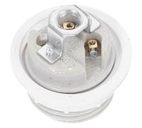 HOLIDYOYO Douille en Céramique E27 à Filetage Complet avec Anneau Blanc pour Abat-jour, Porte-ampoule LED Compatible Luminaire Intérieur, Remplacement Fiable pour Plafonniers et Appliques