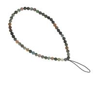 HOLIDYOYO Dragonne En Pierre D’agate Naturelle Pour Téléphone Portable, Multifonction, Corde Décorative Élégante, Taille Unique, Unisexe, Couleur Rouge-orangé