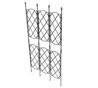HOLIDYOYO Échafaudage de Jardin en Acier plastifié Noir, Support réutilisable pour Plantes grimpantes, conçu pour Vigne et rosiers, Usage intérieur et extérieur