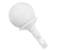 HOLIDYOYO Embout Baton de Marche Blanc en Plastique à Boule Rotative | Canne de Marche Aveugle, Installation Facile, Mouvement Souple et Sécurité Renforcée, Usage Maison ou Shopping