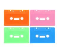 HOLIDYOYO Ensemble de 4 Cassettes Audio Vierges Multicolores pour Décor Intérieur Rétro, Enregistrements DIY et Ambiances Festives Personnalisées