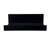 HOLIDYOYO Étagère Murale Flottante en Métal Noir, Support Métallique Polyvalent, Rangement Mural avec Rebord, pour Salon et Salle de Bain, Style Moderne