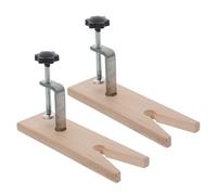 HOLIDYOYO Étau de Table en Bois Dur 2 Pièces, Mini Étau à Pince pour Bijouterie, Serrage Précis et Réglable, Pince D'établi Multifonctionnelle pour Travail Manuel et Soudage, Outil Portable