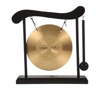 HOLIDYOYO Feng Shui Ching Zen Gong Bureau Gong Décoration Zen-Art Laiton Feng Shui Bureau Gong Avec Support Asiatique Gong Cloche Pour La Décoration De La Maison Dragon