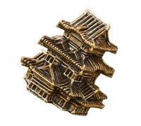 HOLIDYOYO Figurine De Pagode Laiton Décoration Rétro pour Mini Jardin Zen Ornement Créatif pour Aquarium Et Bureau Statue Unique De Jardin Asiatique
