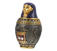 HOLIDYOYO Figurine Décorative Égyptienne Résine Urne Artisanale pour Décoration Intérieure Et Rangement Sculpture Thème Ancien pour Embellir Votre Porche Et Votre Maison