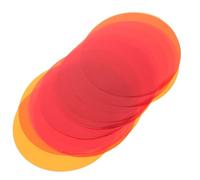 HOLIDYOYO Filtres de Couleur Spotlight Film diffuseur de lumière 44 MM, Lot de 20, Film de Couleur pour Lampe Suspendue Orange Pet, pour éclairage LED, Bureaux et Salons