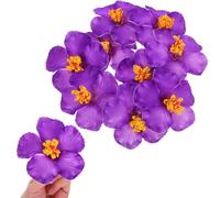 HOLIDYOYO Fleurs d'hibiscus Pourpre EVA 10 Pièces Artificielles
