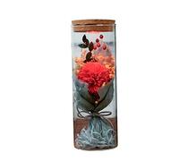 HOLIDYOYO Fleurs Préservées Décoratives pour Noël Demoiselle d'honneur Bouteille De Fleurs Préservées Anniversaire Femme Petite Amie Fausse Fête des Mères Anniversaire De Maman