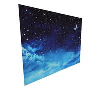 HOLIDYOYO Fond de Studio Photo Nuit Étoilée Bleu 210x150 Cm en Tissu Suspendu Bannière Décorative pour Fête d'anniversaire et Séance Photo sous Ciel Étoilé Élégant et Polyvalent
