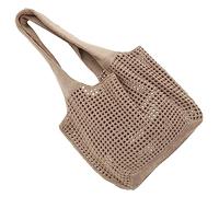 HOLIDYOYO Fourre-Tout Été Tissé Creux Portable Et Résistant pour Plage Ou Courses Quotidien