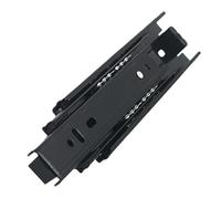 HOLIDYOYO Glissière de Tiroir Silencieuse à Roulement à Billes, Rail Coulissant Renforcé en Acier Inoxydable, Extension Triple 15 Cm, Rail de Guidage pour Placard et Meuble Cuisine