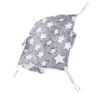 HOLIDYOYO Hamac Suspendu pour Petits Animaux 35x35 Cm, Lit de Couchage Gris à Trois Couches pour Hamsters, Rats et Écureuils, Nid D’Hiver Confortable et Respirant pour Cage Petit Animal