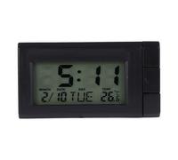 HOLIDYOYO Horloge Thermomètre Électronique pour Voiture Rétroéclairage LED Multiple Affichage Température Précise Calendrier Intégré Affichage Nuit Compatible Tableau de Bord et Bureau