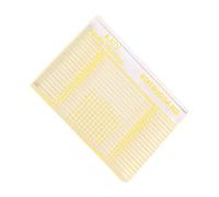 HOLIDYOYO Jauge D'azimut Règle D'alignement pour Phono en Acrylique Jaune, 66mm, Mesure Précise du Bras de Lecture Cartouche, pour Platine Vinyle