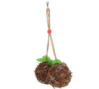 HOLIDYOYO Jouets à Mâcher pour Perruches, Balle en Vigne, Recherche | Suspendre, Corde de Chanvre, pour Cage de Perroquet, Habitat D’oiseau, Dovo et Perruche