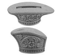 HOLIDYOYO Kit de 2 Protège-Manches en Acier Inoxydable pour Fabrication de Couteaux DIY Mitres Protège-Doigts Résistantes aux Chocs Accessoires pour Outils de Fabrication de Couteaux