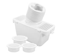 HOLIDYOYO Kit de Connexion pour Sèche-linge Blanc en Plastique Collecteur de Peluches Polyvalent pour Sèche-linge à Tambour, pour Usage Intérieur