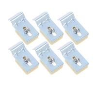 HOLIDYOYO Kit de Fixation pour Évier sous-Plan 6 Pièces Clips Métalliques Résistants sans Perçage Supports Robustes pour Lavabo de Salle de Bain Encastré Installation Facile et Sécurisée