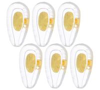 HOLIDYOYO Kit de Réparation 6 Paires de Plaquettes Nasales Antidérapantes en Silicone Souple et Noyau Métallique Doré pour Lunettes de Lecture et Usage Quotidien