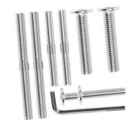 HOLIDYOYO Kit de Vis à Double Tête Acier Inoxydable pour Poteau Griffoir Chat Boulons à Tête Plate et Clé pour