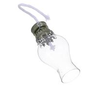 HOLIDYOYO Lampe à Huile Vintage avec Verre de Protection et Mèche Réglable Métal Lampe à Pétrole Compacte pour Éclairage Intérieur Décoration Maison Camping et Urgence