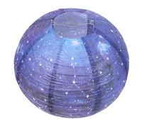 HOLIDYOYO Lanterne en Papier Décorative Étoile du Zodiaque 30 Cm Blanche Artisanale à Suspendre Fête Intérieure Et Extérieure