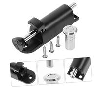 HOLIDYOYO Loqueteau à Ressort Automatique pour Portes et Fenêtres Verrou Coulissant Renforcé Effraction et Installation Sans Perçage Modèle Noir Petit